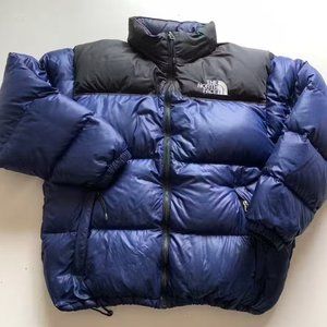 Vintage The North Face 700 Down Nuptse Puffer Jacket Blue